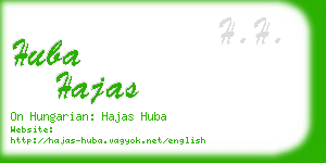 huba hajas business card